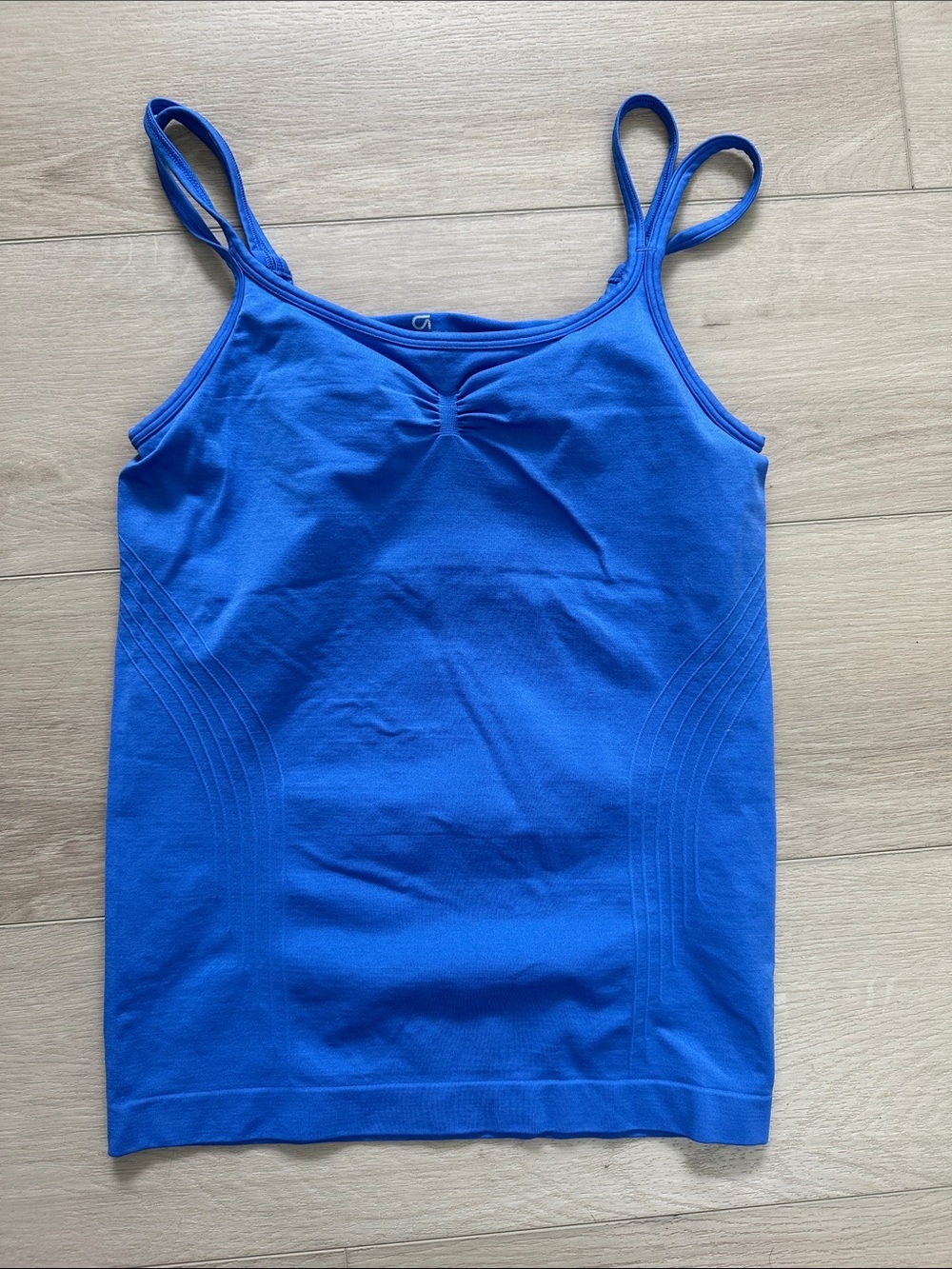 Women’s Blue Seam-Detail Tank Top